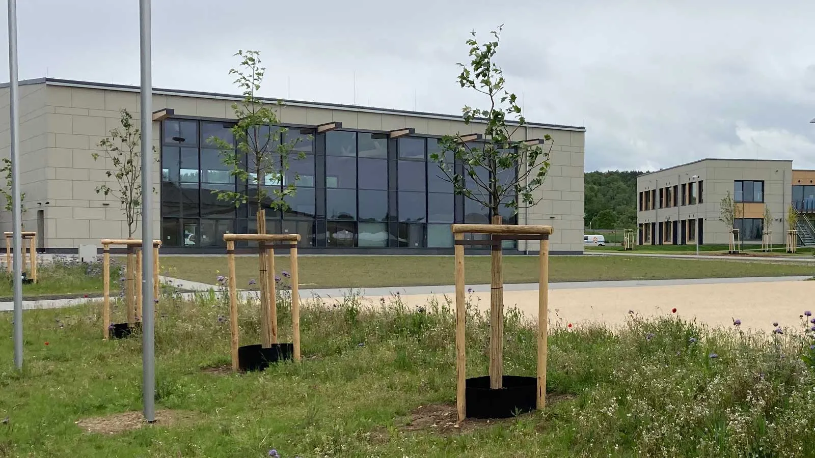 Dränage mit Lecageo an der Grundschule Mechernich