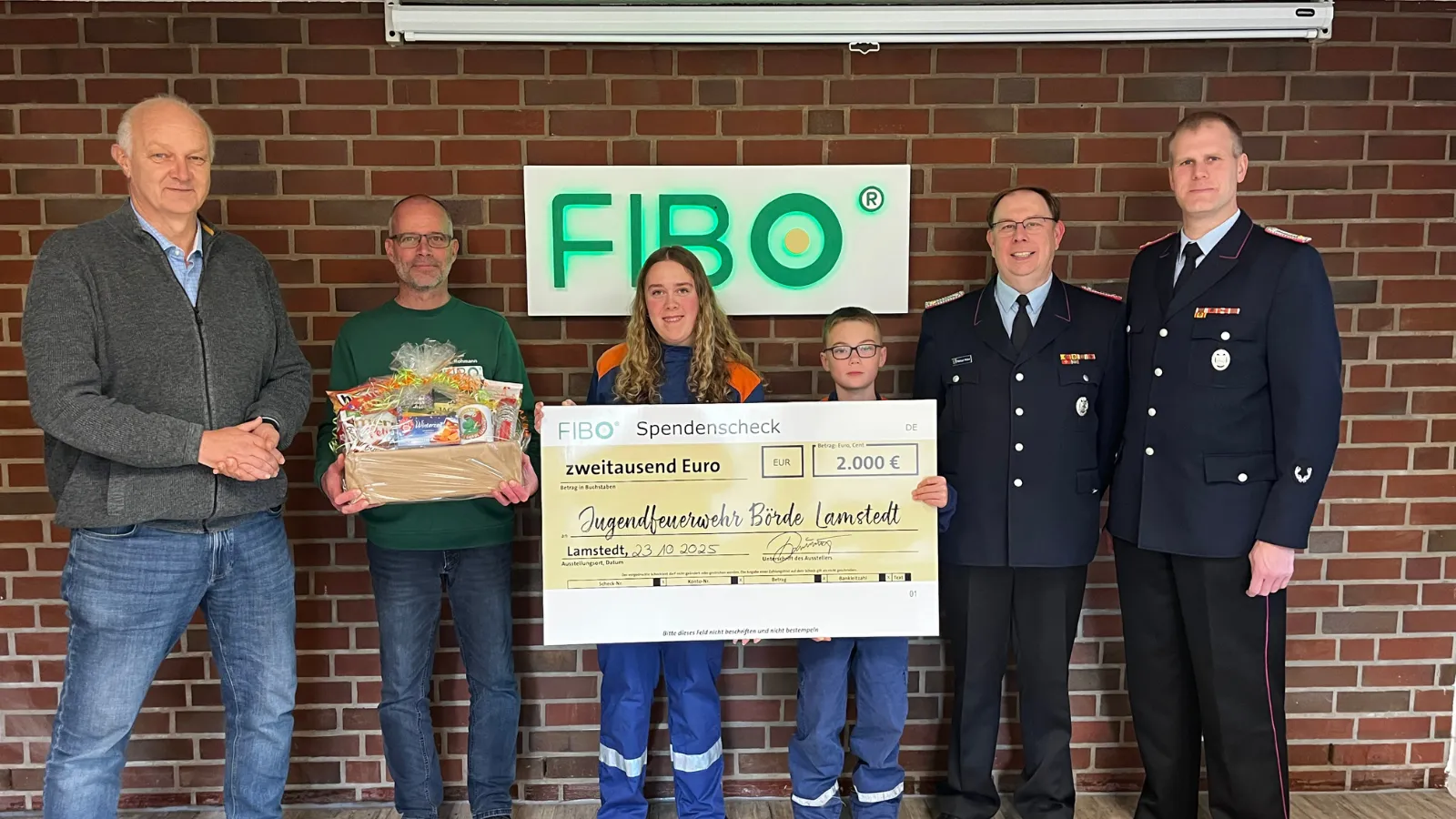 Spendenübergabe Jugendfeuerwehr Börde Lamstedt