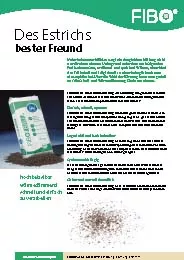 FIBOBAU NE Nassestrichschüttung